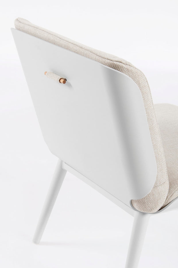 Set mobilier pentru gradina / terasa, Isabela Bej / Alb, 2 fotolii + masa de cafea (9)