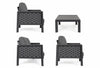 Set mobilier pentru gradina / terasa, Otavio Antracit, 2 fotolii + canapea 3 locuri + masa de cafea (8)