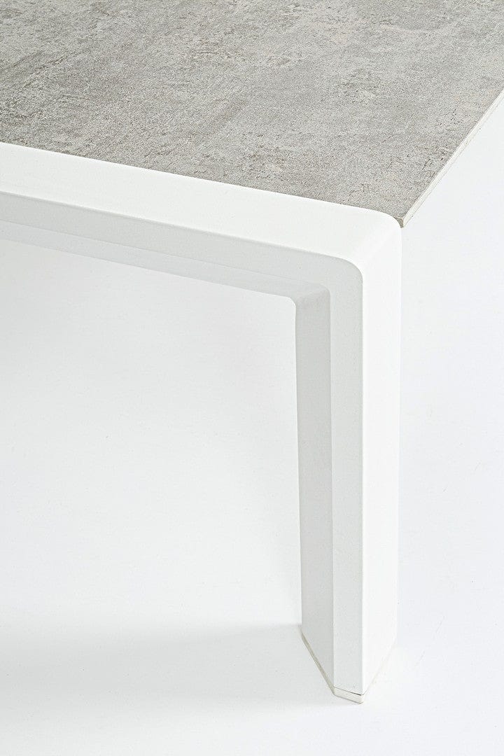 Set mobilier pentru gradina / terasa, Otavio Gri / Alb, 2 fotolii + canapea 3 locuri + masa de cafea (13)