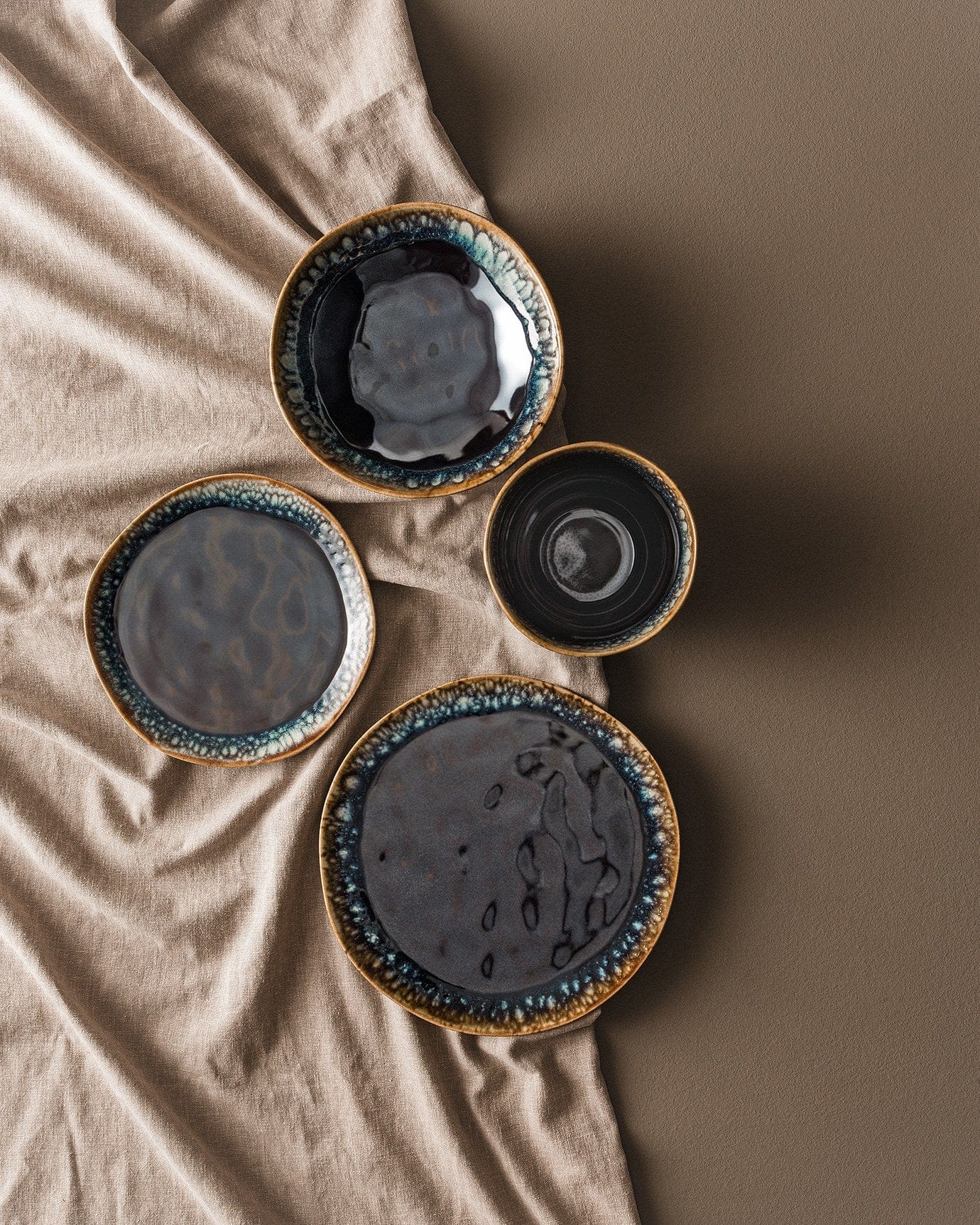 Asir Set vesela din ceramica, Belford Bleumarin, 18 piese