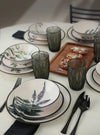Asir Set vesela din ceramica, Tyo Multicolor, 18 piese
