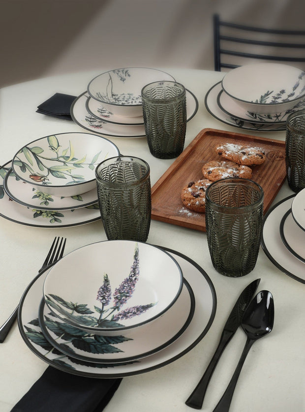 Asir Set vesela din ceramica, Tyo Multicolor, 18 piese
