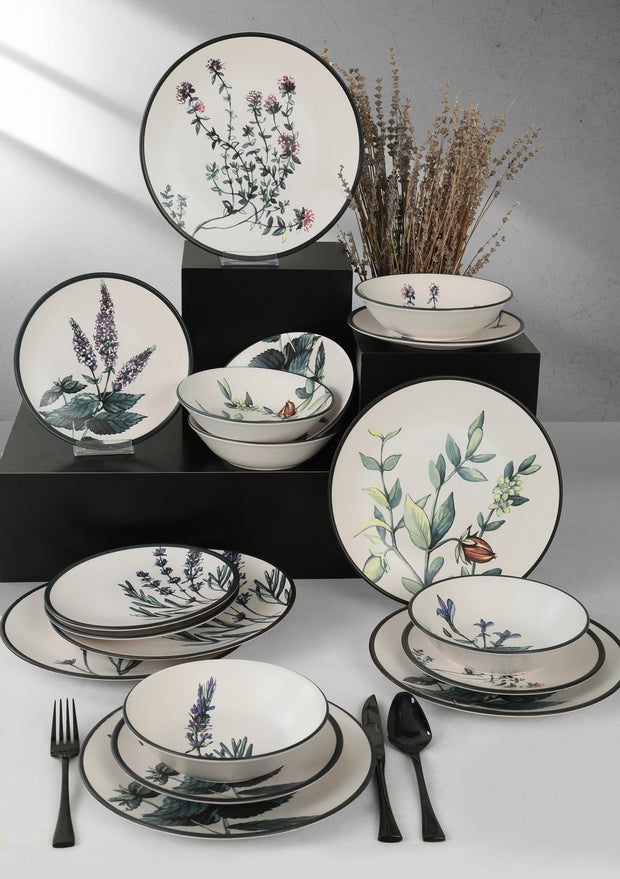 Asir Set vesela din ceramica, Tyo Multicolor, 18 piese