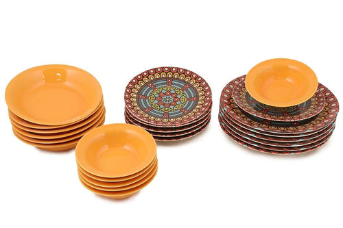 Asir Set vesela din nano portelan, Araceli Dinner Multicolor, 24 piese