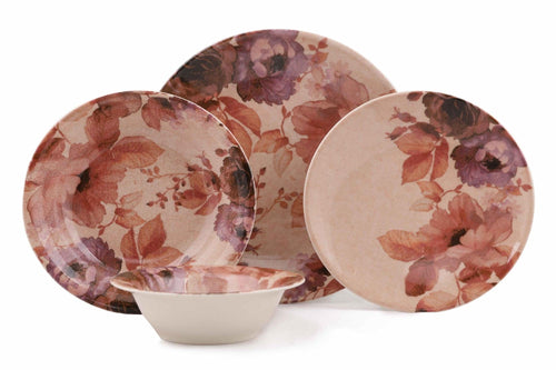 Asir Set vesela din nano portelan, Jaime Dinner Multicolor, 24 piese