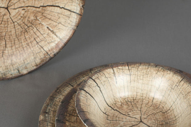 Asir Set vesela din nano portelan, Jamilyn Dinner Negru / Verde, 24 piese