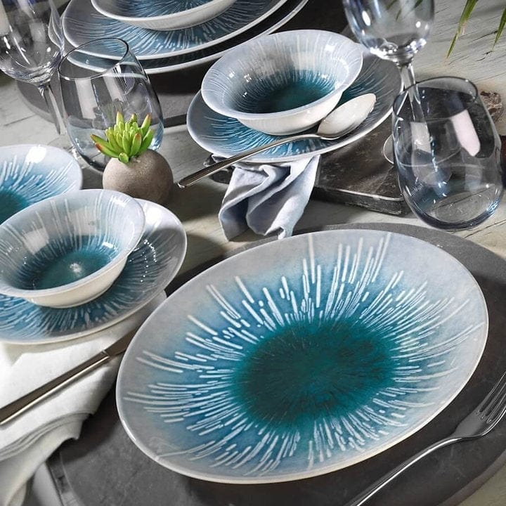 Asir Set vesela din nano portelan, Olivia Multicolor, 24 piese