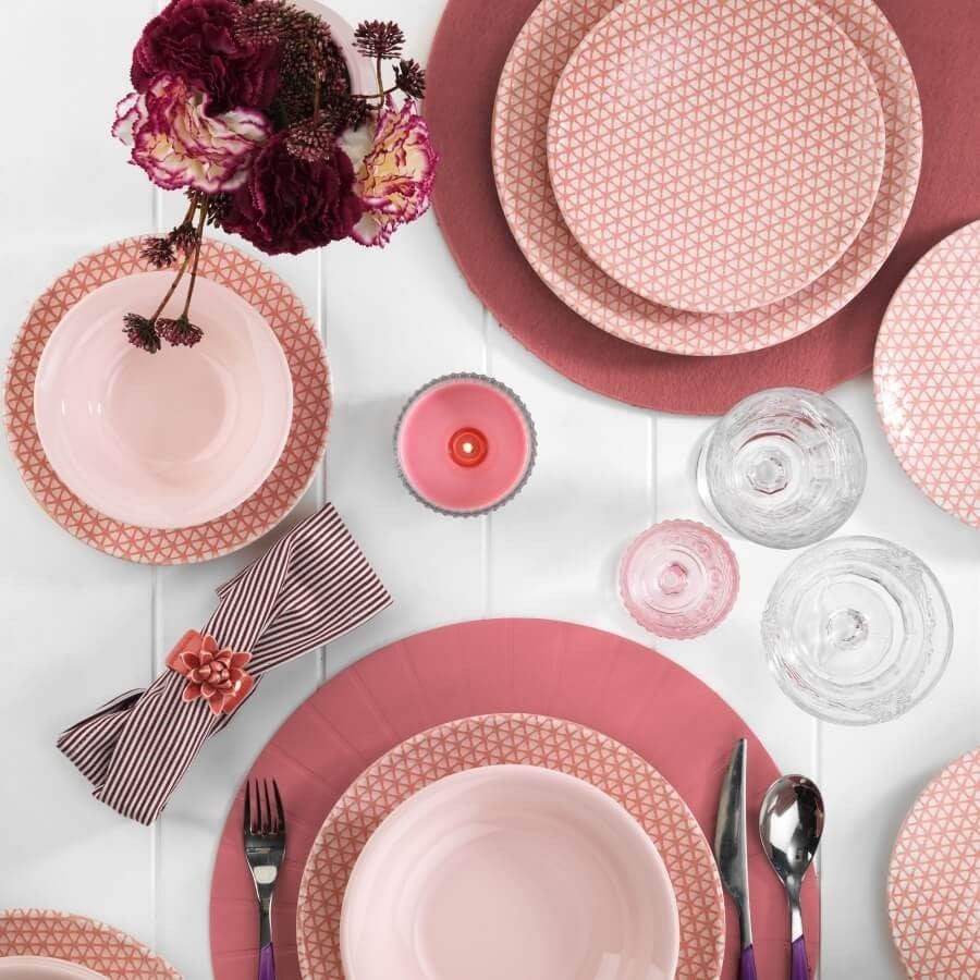 Asir Set vesela din nano portelan, Petra Roz, 24 piese