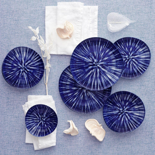 Asir Set vesela din portelan, Alison Dinner Albastru / Alb, 24 piese