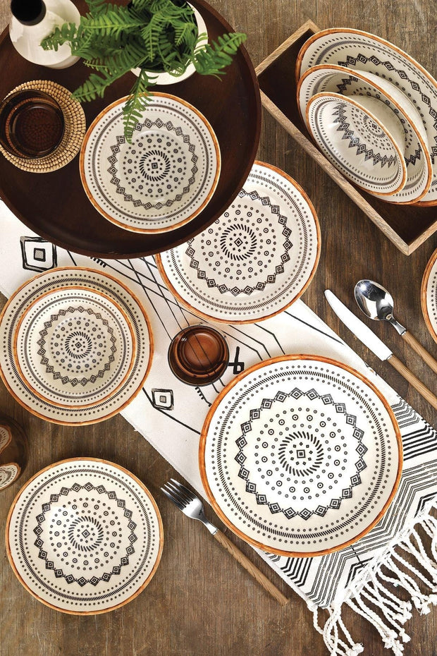 Asir Set vesela din portelan, Angie Dinner Multicolor, 24 piese