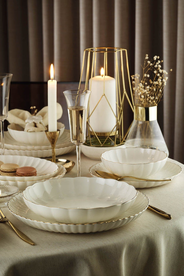 Asir Set vesela din portelan, Belfaz Multicolor, 52 piese