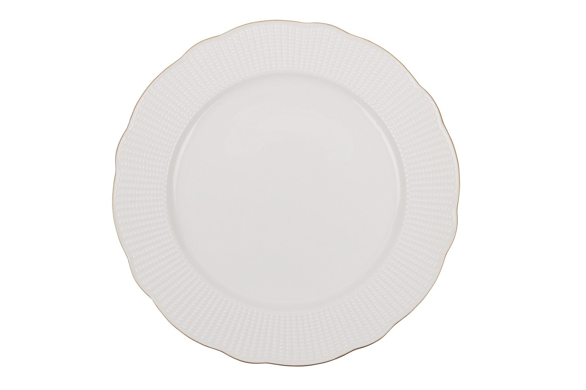 Set vesela din portelan, Benoly Alb / Auriu, 18 piese (3)