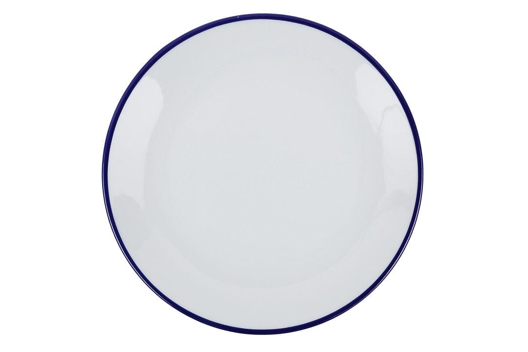 Asir Set vesela din portelan, Cary Alb / Albastru, 24 piese
