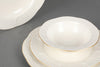 Asir Set vesela din portelan, Fly Round Crem / Auriu, 24 piese