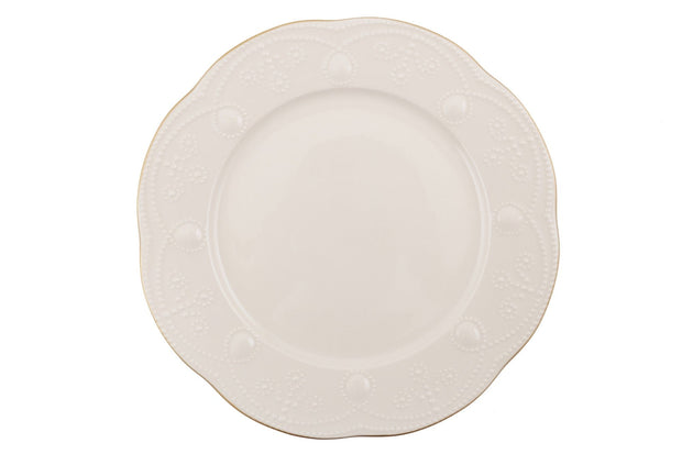 Asir Set vesela din portelan, Fly Round Crem / Auriu, 24 piese