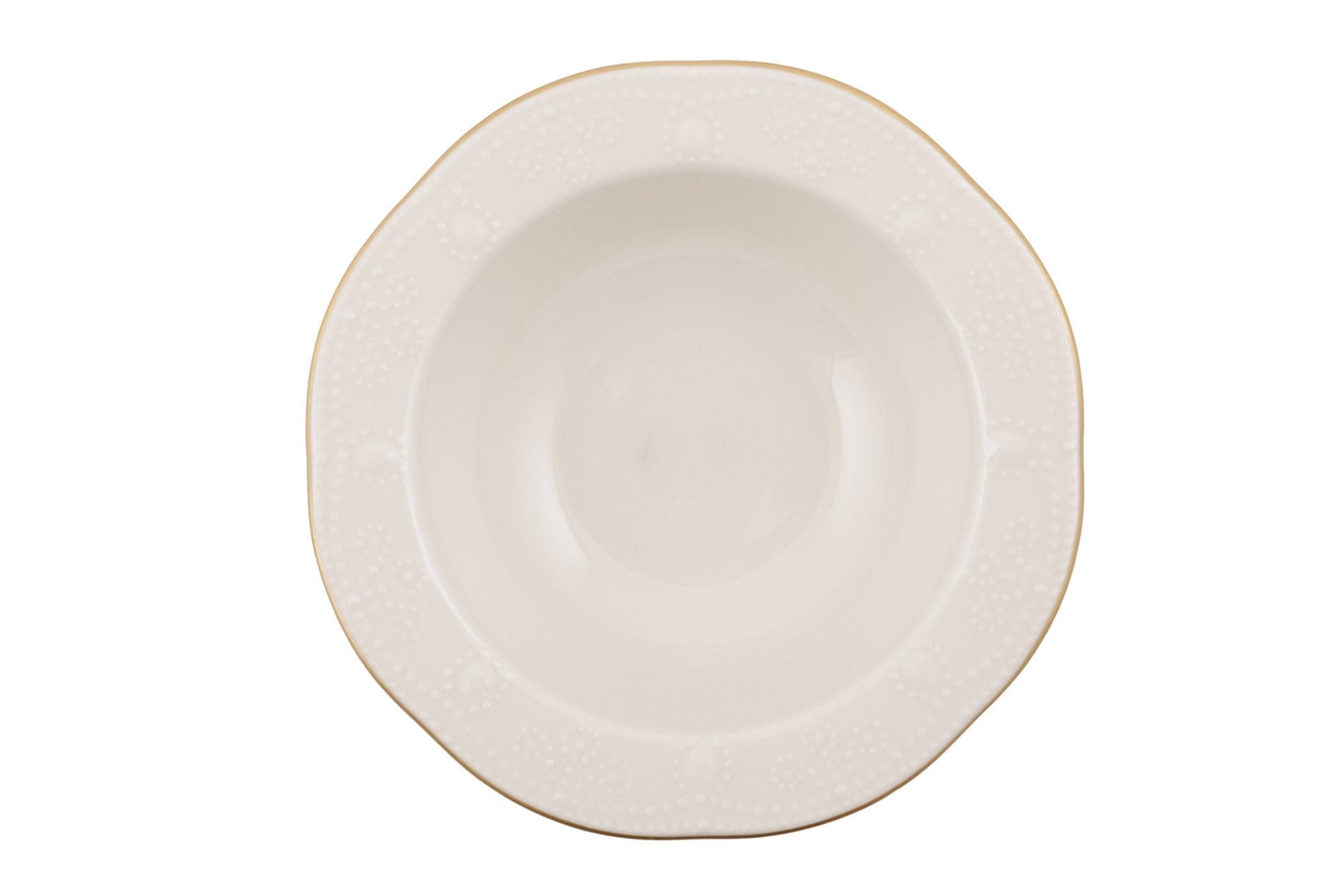 Asir Set vesela din portelan, Fly Round Crem / Auriu, 24 piese