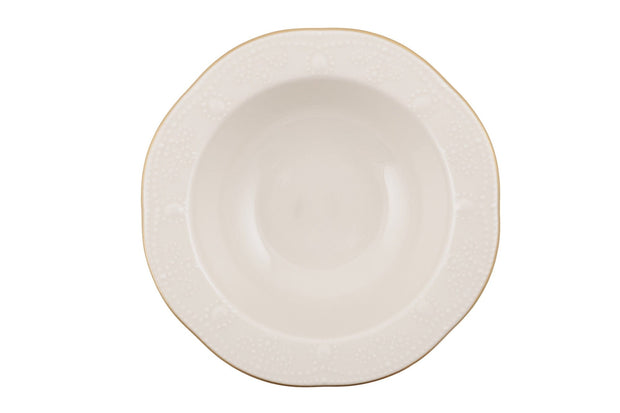 Asir Set vesela din portelan, Fly Round Crem / Auriu, 24 piese