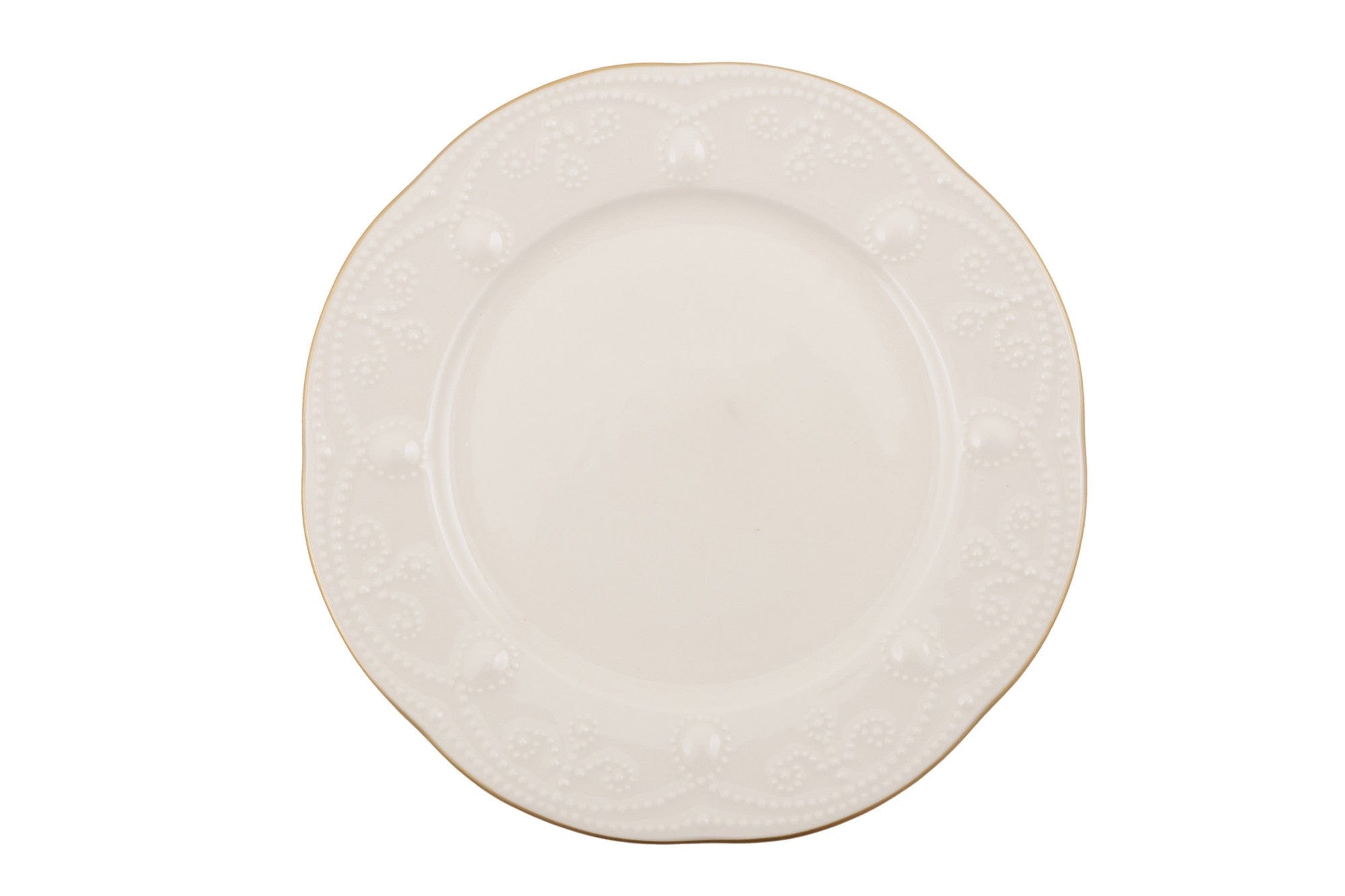 Set vesela din portelan, Fly Round Crem / Auriu, 24 piese (7)