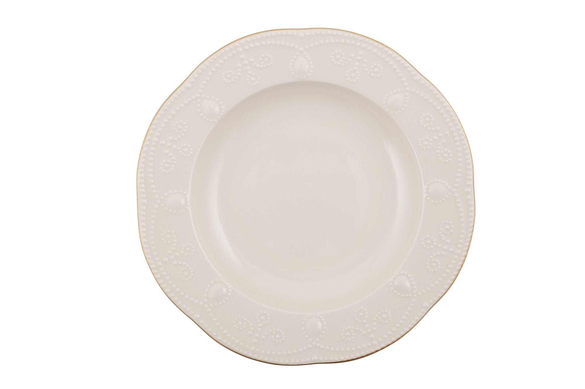 Asir Set vesela din portelan, Fly Round Crem / Auriu, 24 piese
