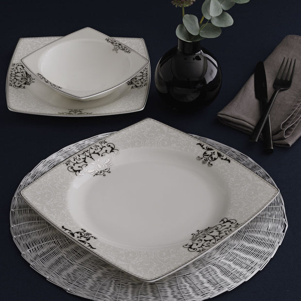 Set vesela din portelan, Gaston Multicolor, 85 piese (1)