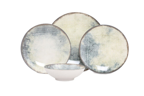 Asir Set vesela din portelan, Gulby Multicolor, 24 piese