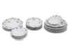 Asir Set vesela din portelan, Janey Dinner Alb / Gri, 24 piese
