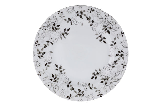 Asir Set vesela din portelan, Janey Dinner Alb / Gri, 24 piese