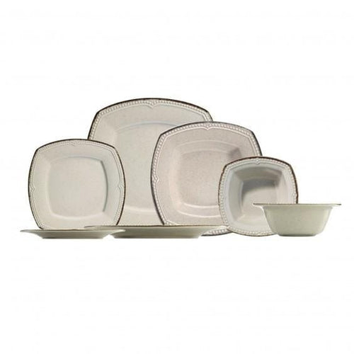 Asir Set vesela din portelan, Kendal Dinner Grej / Maro, 24 piese