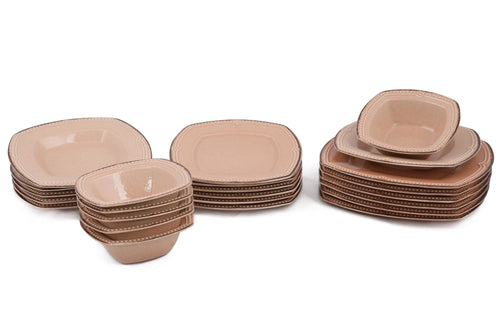 Asir Set vesela din portelan, Kendal Dinner Roz, 24 piese