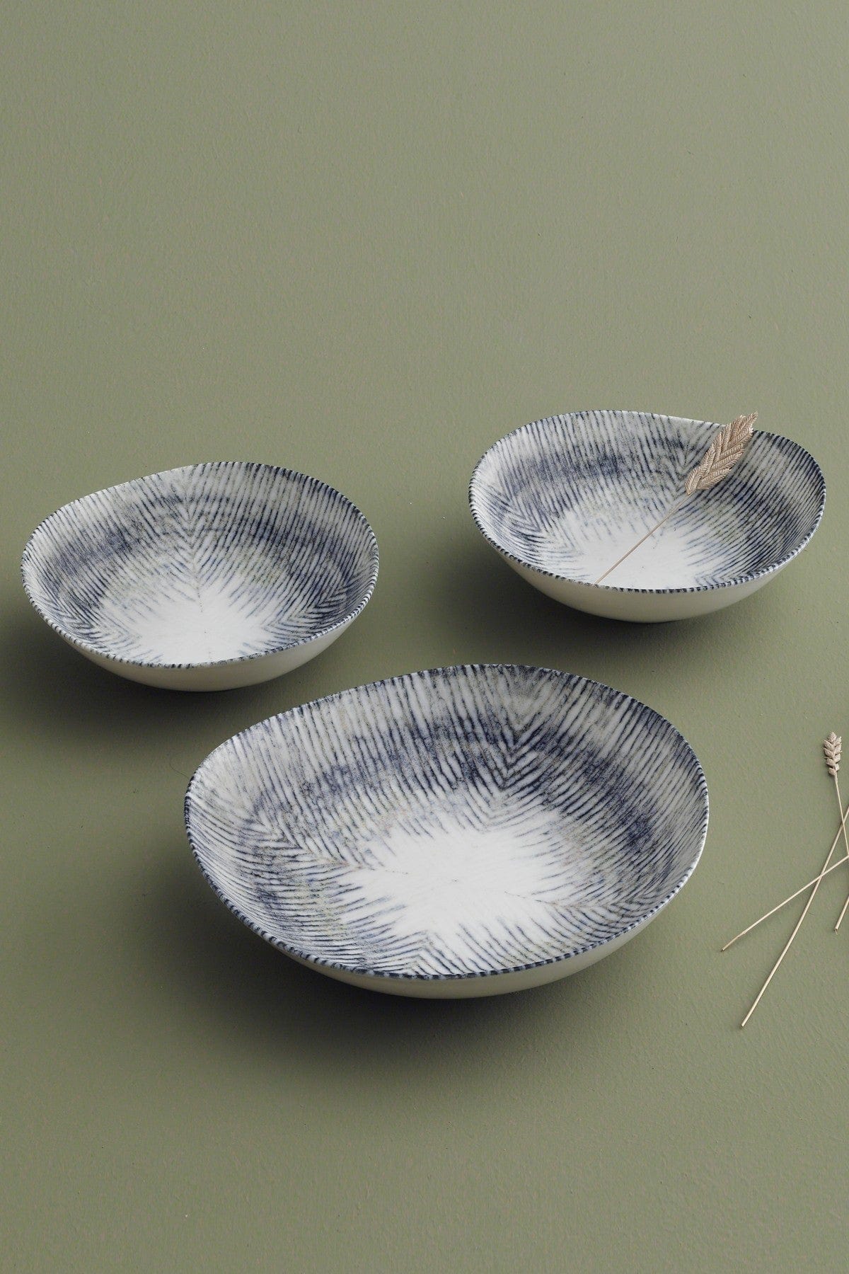 Asir Set vesela din portelan, Line Dinner Multicolor, 24 piese