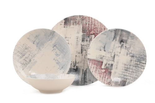 Asir Set vesela din portelan, Lorena Multicolor, 24 piese