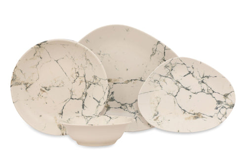 Asir Set vesela din portelan, Marble Multicolor, 24 piese