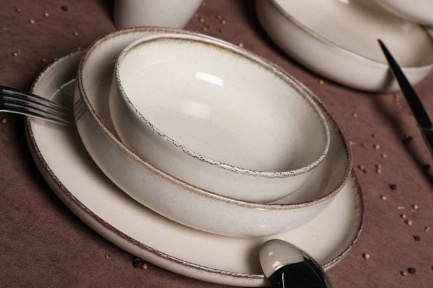 Asir Set vesela din portelan, Mondo Crem, 16 piese