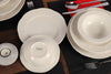 Asir Set vesela din portelan, Peta Dinner Crem, 24 piese