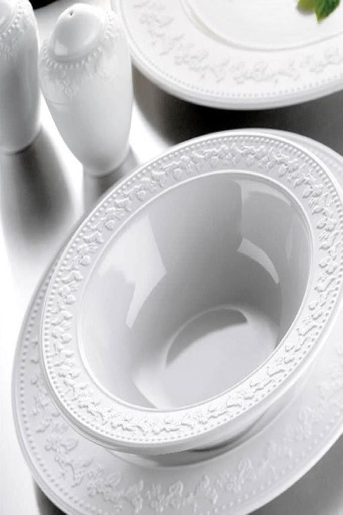 Asir Set vesela din portelan, Sava Alb, 24 piese