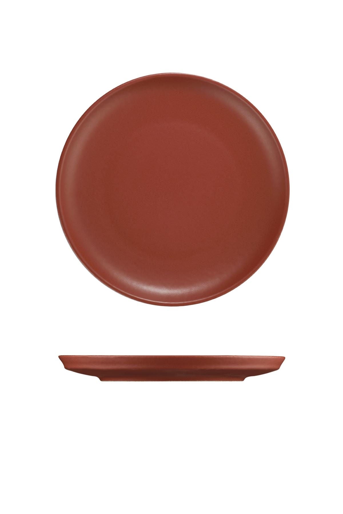 Asir Set vesela din portelan, Tile Caramiziu, 24 piese