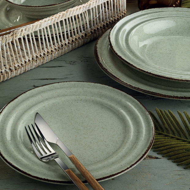 Asir Set vesela din portelan, Tina Verde, 18 piese