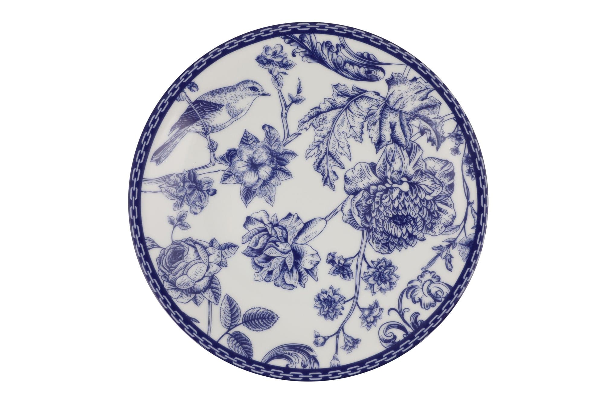 Asir Set vesela din portelan, Ziggy Albastru / Alb, 24 piese