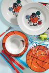 Asir Set vesela pentru copii, din portelan, Basketball Multicolor, 5 piese