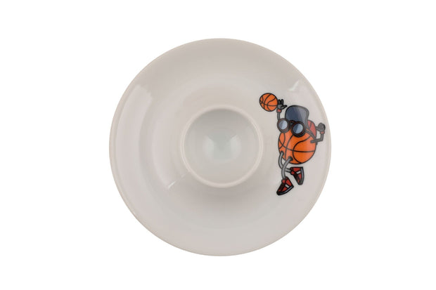 Asir Set vesela pentru copii, din portelan, Basketball Multicolor, 5 piese