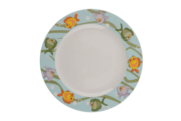 Asir Set vesela pentru copii, din portelan, Fish Multicolor, 5 piese
