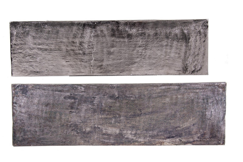 Set 2 console din metal Tahir Antique Argintiu / Negru, l100xA29xH82 / l90xA25xH72 cm (9)