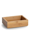 Set 2 cutii pentru depozitare, din bambus si MDF, Bamboo Small Natural, L14,5xl11xH6 / L14,5xl11xH4 cm (2)