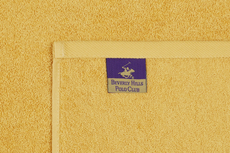 Set 2 prosoape baie din bumbac, Beverly Hills Polo Club 401 Mustariu, 50 x 90 cm (5)