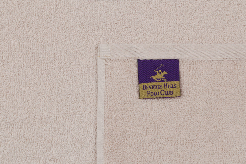 Set 2 prosoape baie din bumbac, Beverly Hills Polo Club 402 Bleu / Nude, 50 x 90 cm (7)