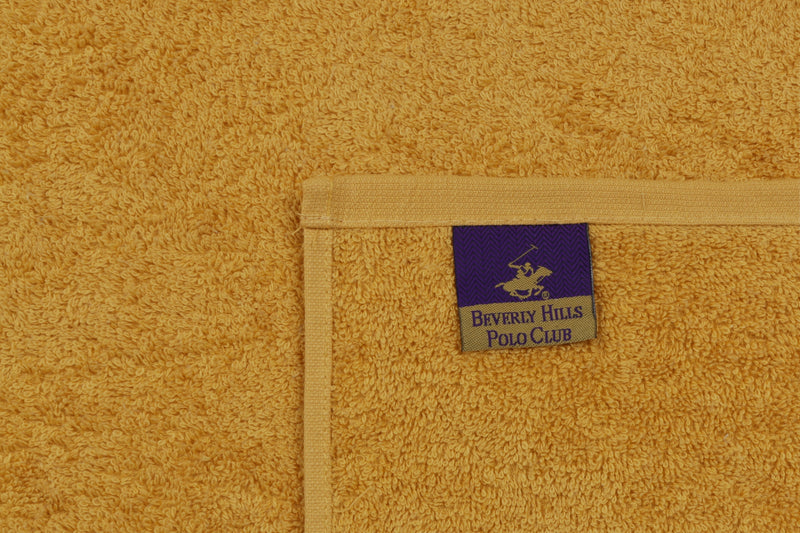Set 2 prosoape baie din bumbac, Beverly Hills Polo Club 404 Mustariu / Bej, 50 x 90 cm (7)