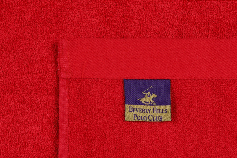 Set 2 prosoape baie din bumbac, Beverly Hills Polo Club 405 Bleumarin / Rosu, 50 x 90 cm (5)