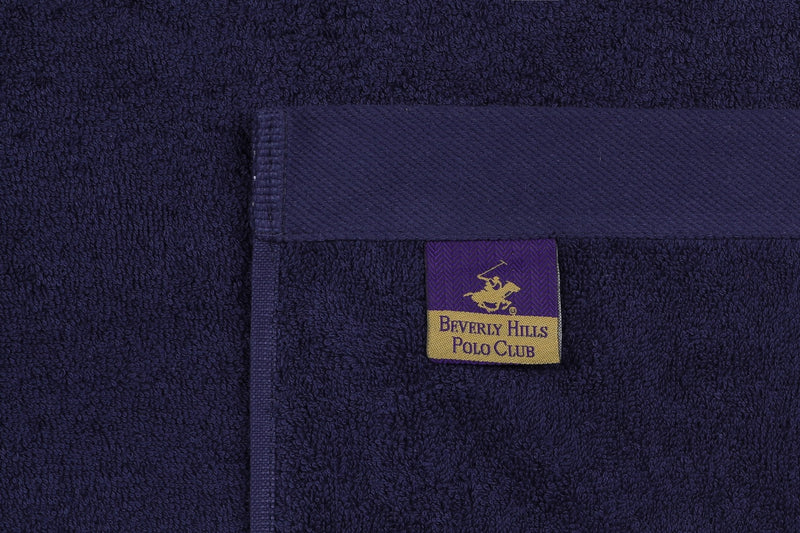 Set 2 prosoape baie din bumbac, Beverly Hills Polo Club 405 Bleumarin / Rosu, 50 x 90 cm (7)