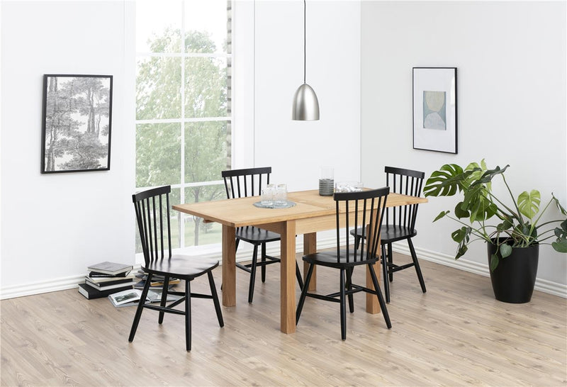 Set 2 scaune din lemn Riano Negru, l48,5xA48xH86 cm (1)