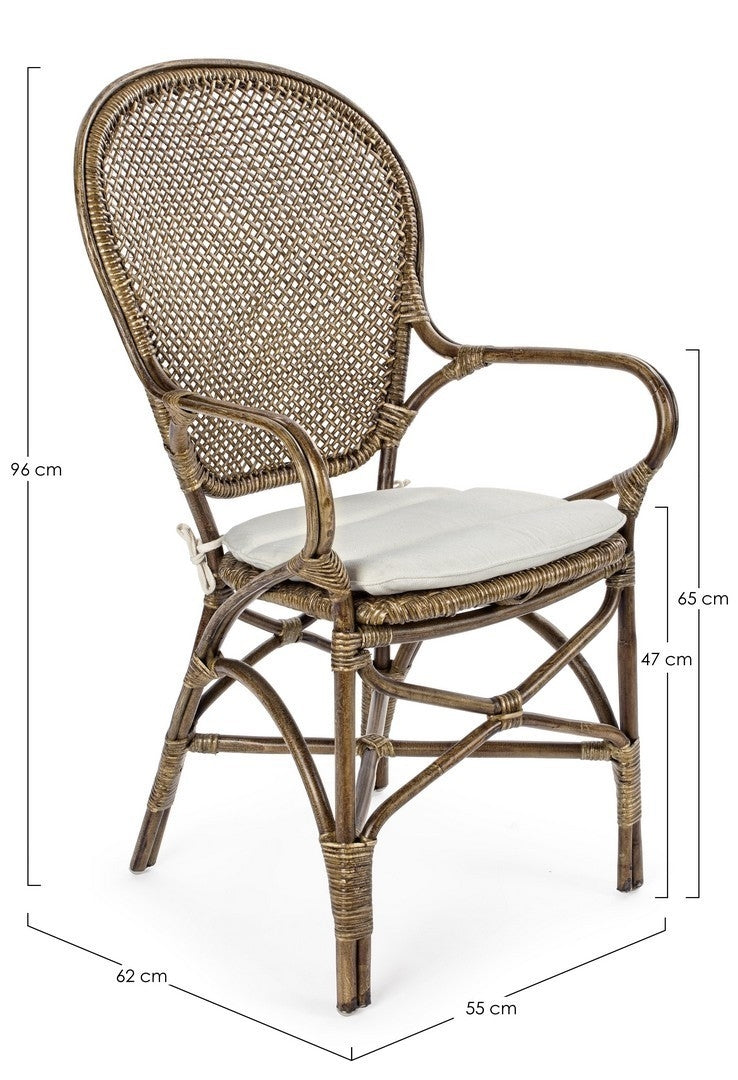Set 2 scaune din ratan Edelina W Honey, l55xA62xH96 cm (7)